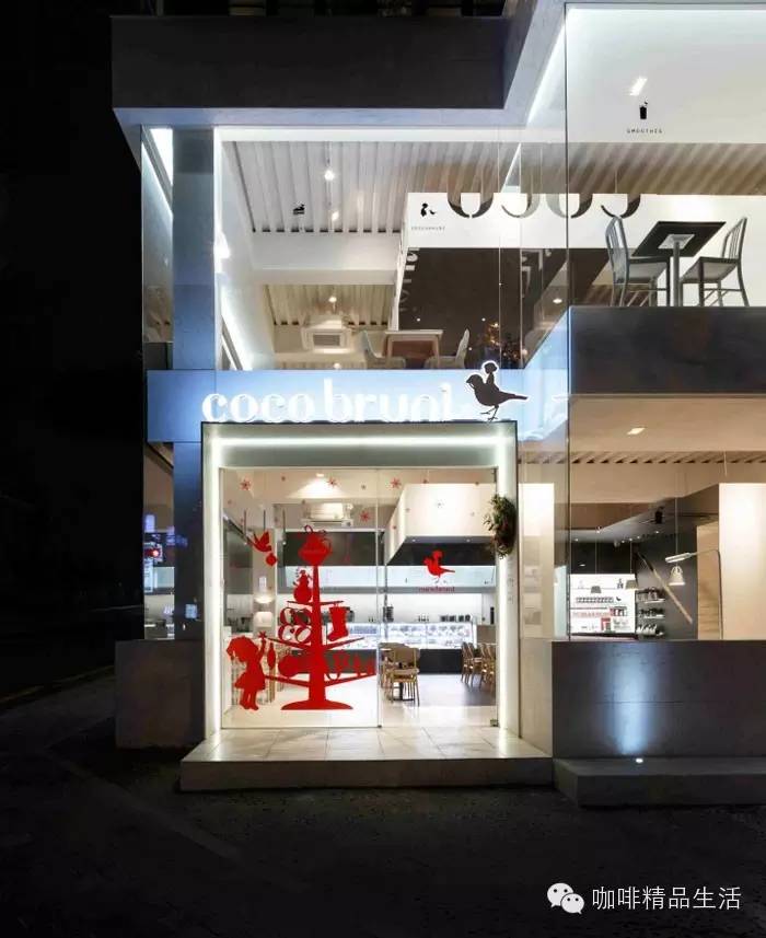黑白的優(yōu)雅空間:首爾Coco Bruni咖啡店