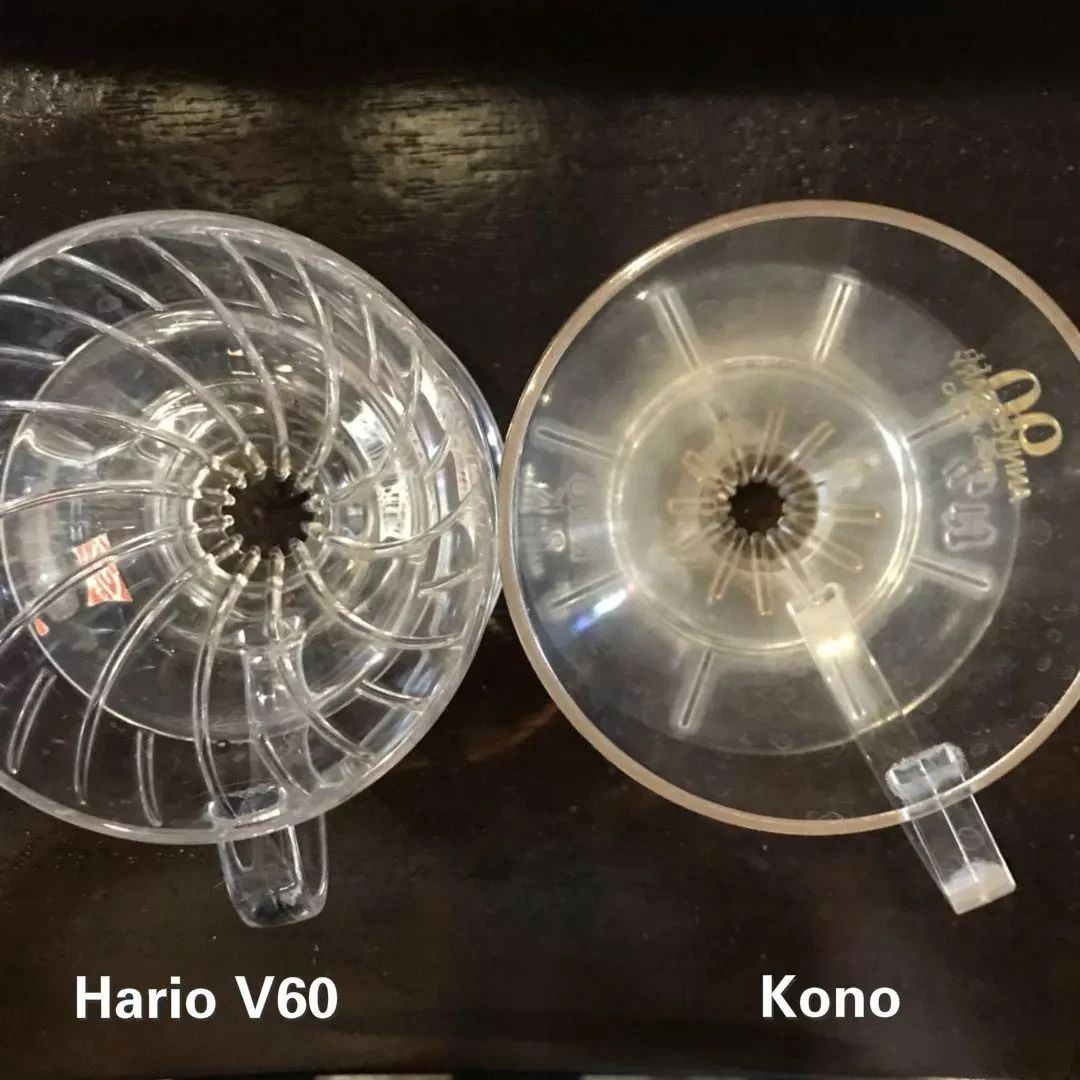 手沖技巧  | 同樣都是錐形濾杯，V 和KONO濾杯有什么差別？