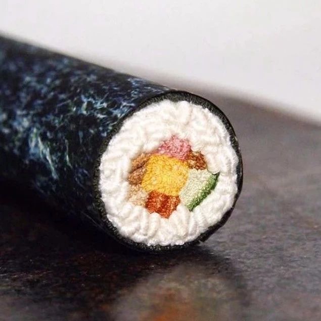 雜記 ? 大開眼界， D逼真美食微型刺繡作品欣賞