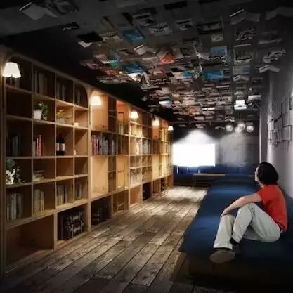 這家旅館好屌，你能抱著書睡覺！