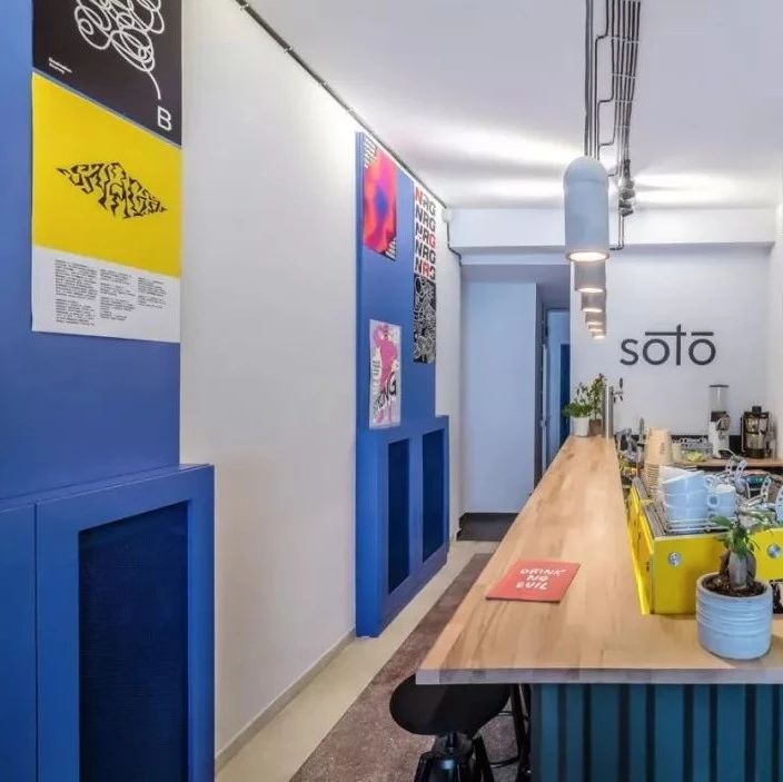 餐飲空間 ? 一個咖啡館酒吧畫廊，一個不同尋常的組合，可以讓人們走向藝術(shù)
