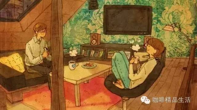 幸福就是：午后為你沖杯咖啡，然后看你微笑的樣子 :)