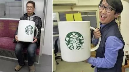 星巴克又搞事了，日本狂人扛巨杯去買(mǎi)咖啡，結(jié)果…