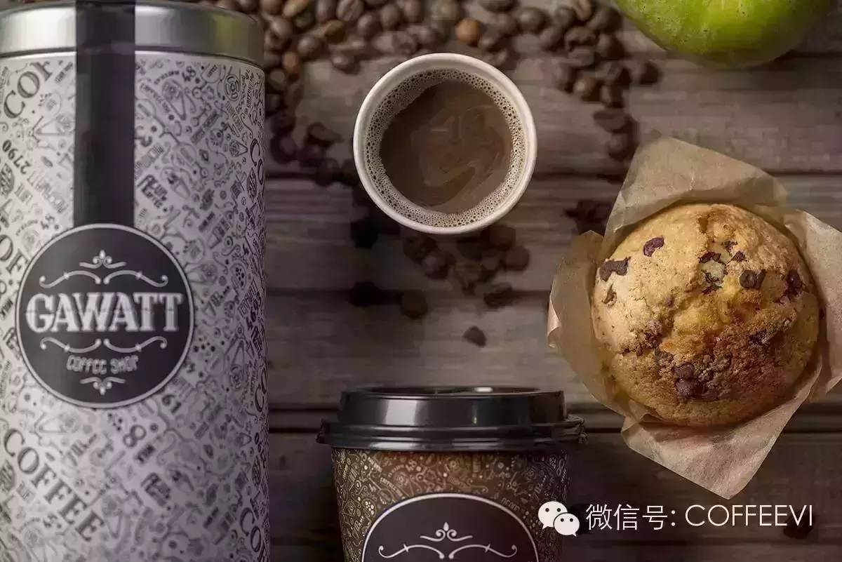啡|VI應用 ? Gawatt coffee shop 視覺應用