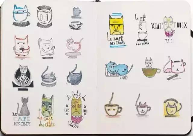 啡|VI應(yīng)用 ? Le café des chats視覺識(shí)別系統(tǒng)