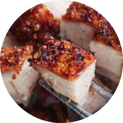 嘎嘣脆的脆皮燒肉，可媲美燒味店了！