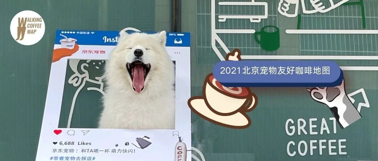請 多只狗狗“喝咖啡”之后，我們發(fā)布這份「北京寵物友好咖啡館地圖」